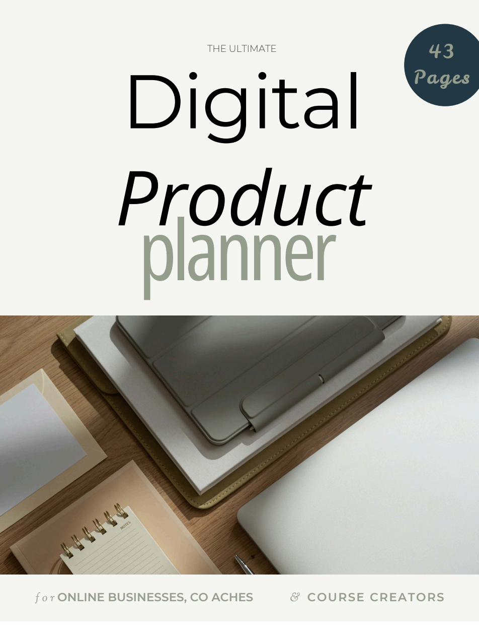 The Ultimate Digital Product Planner